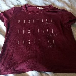 Positive mind positive vibes positive life shirt